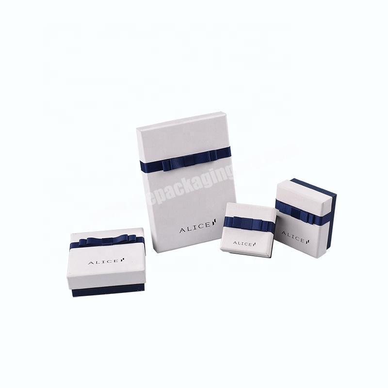 Factory Supply Customized Logo Luxury White Jewelry Packaging Box