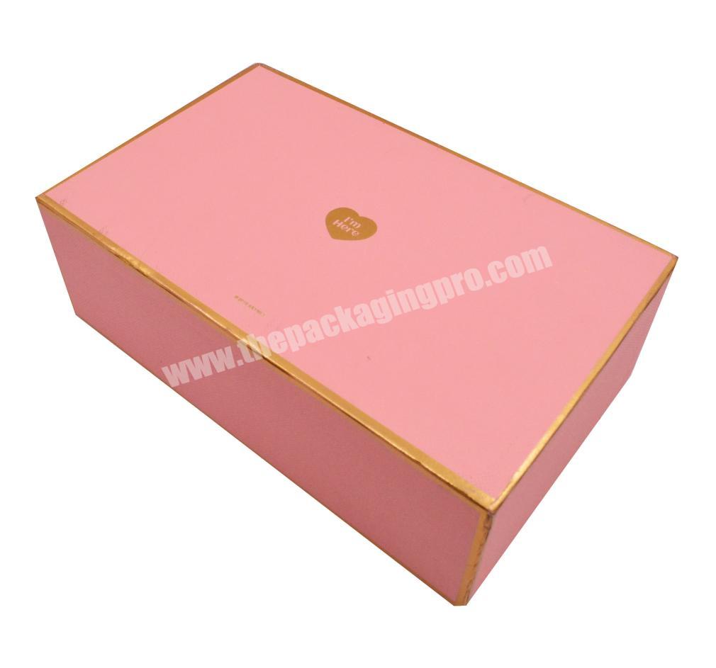 Custom cardboard lid base doll box teddy bear collection gift box with insert