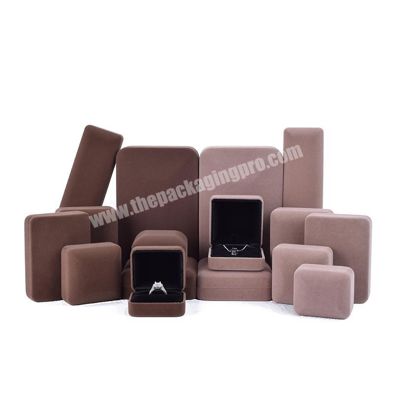 Manufacturer Factory Printing Logo Packaging Custom Velvet Jewelry Boxes