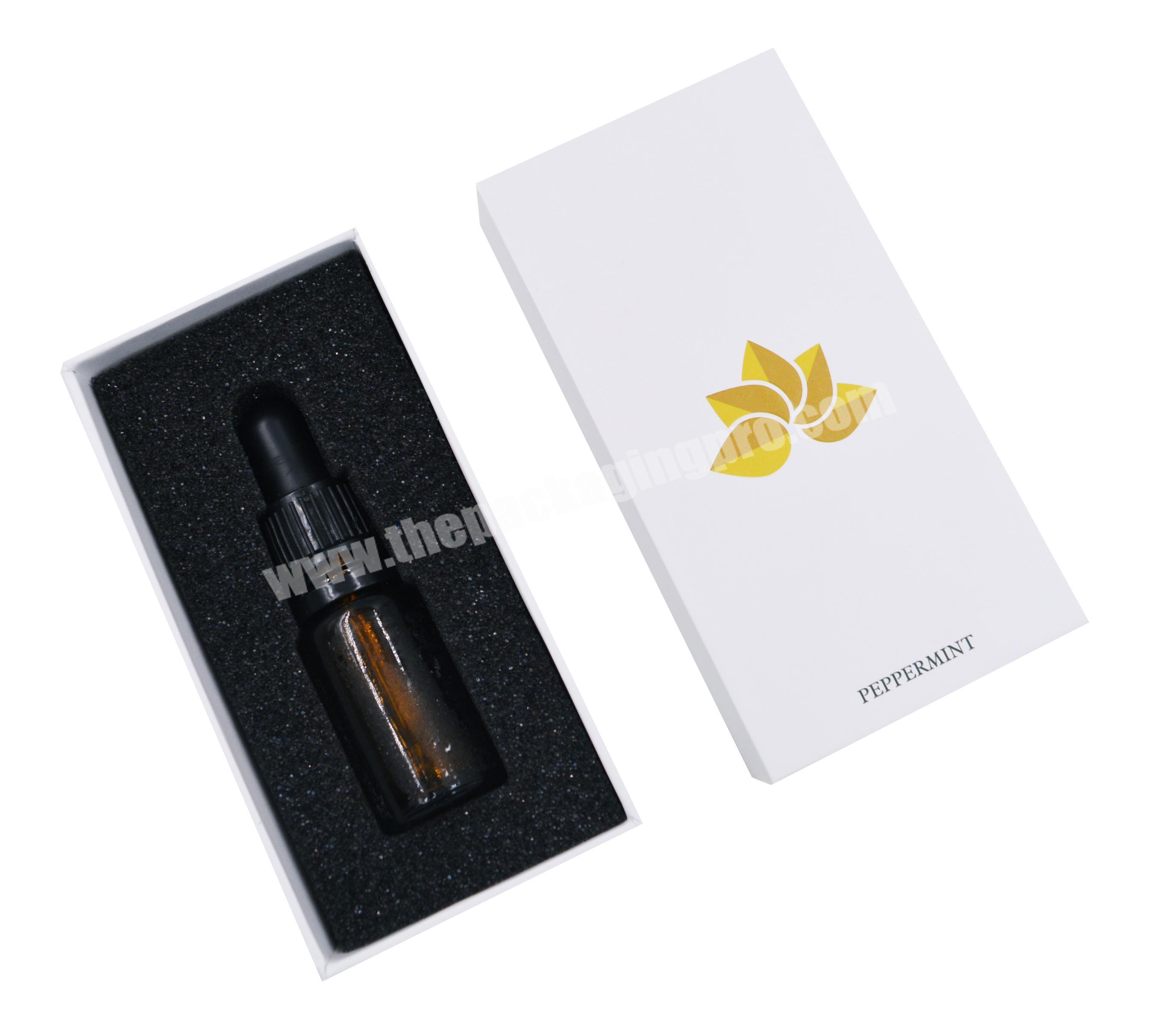 Custom perfume box gift box essential oil storage box with foam insert