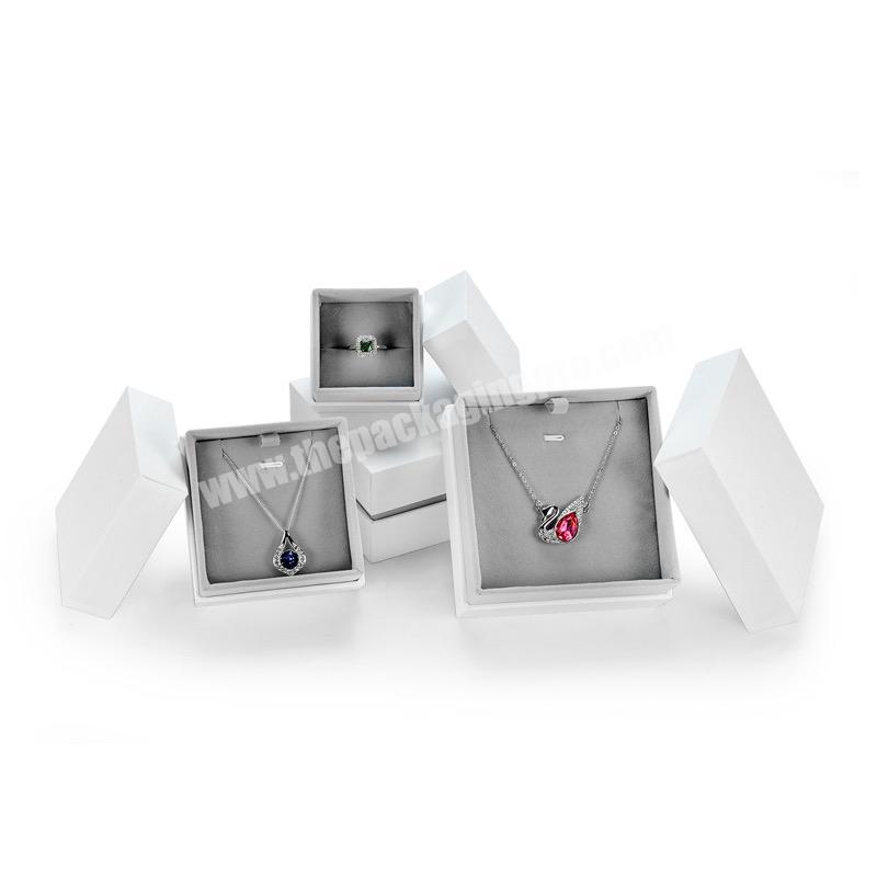 2020 new arrival custom logo white jewelry gift paper box