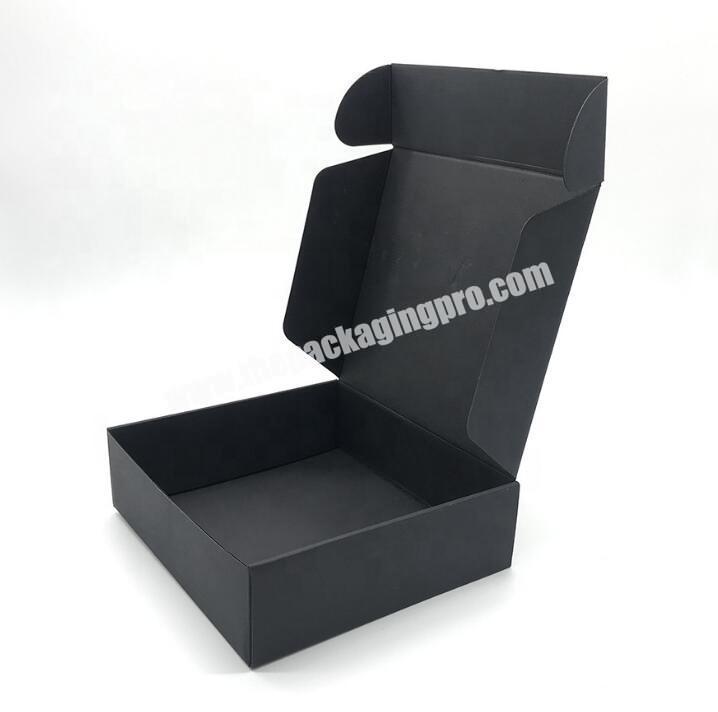 black kraft all new design of corrugated recyclable paper box gift packaging