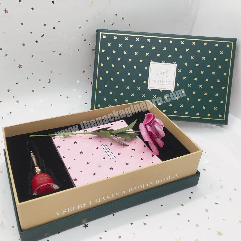 Eco friendly Foam gift box packaging box, perfume nail polish