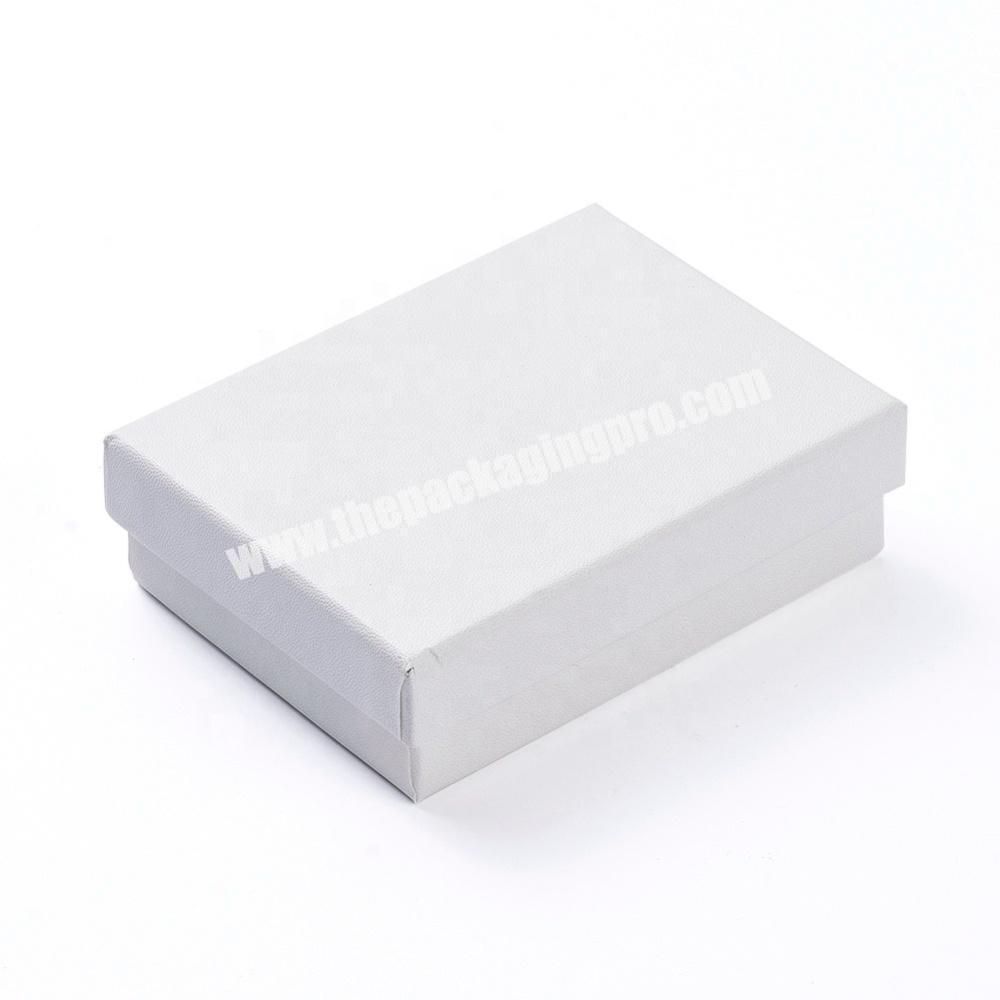 luxury customize desgin printing logo white rectangle paper packaging gift boxes