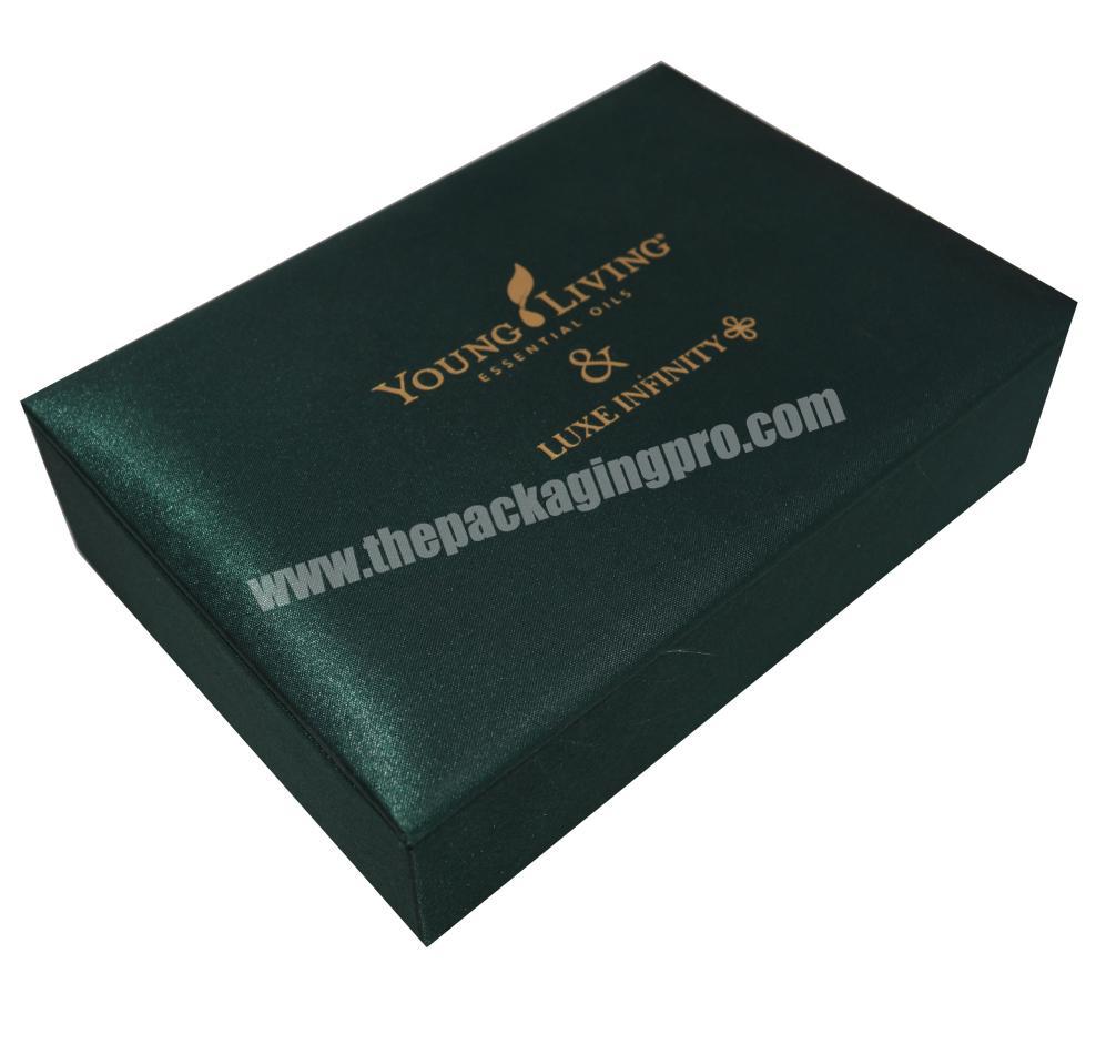 Wholesale skincare custom cardboard magnetic gift box essential oil packaging boxes with gift bag set