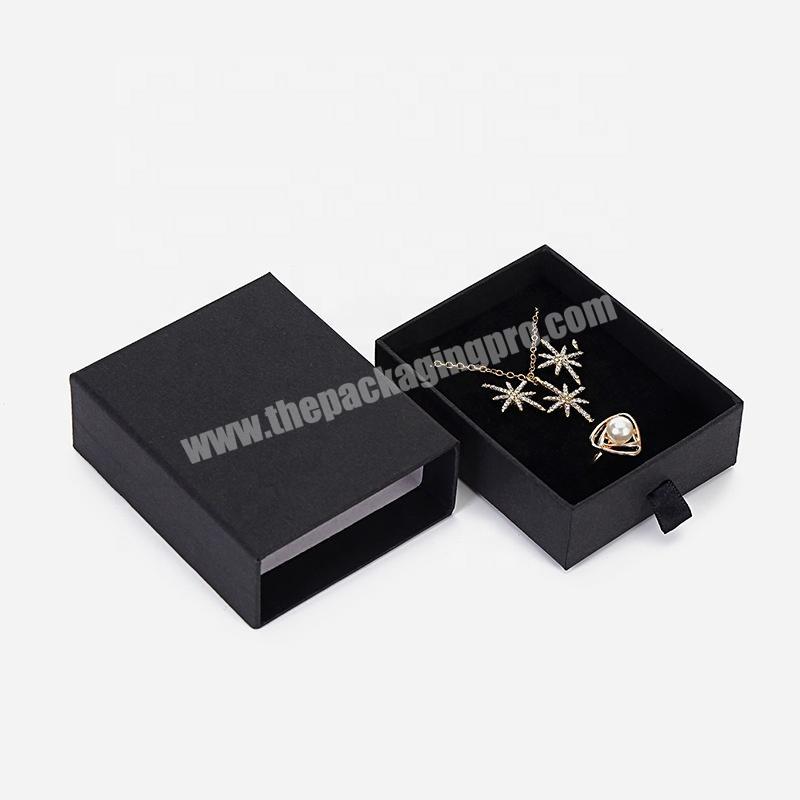 Wholesale Cheap Custom Logo Printrd Drawer Slide Small Cardboard Jewelry Box