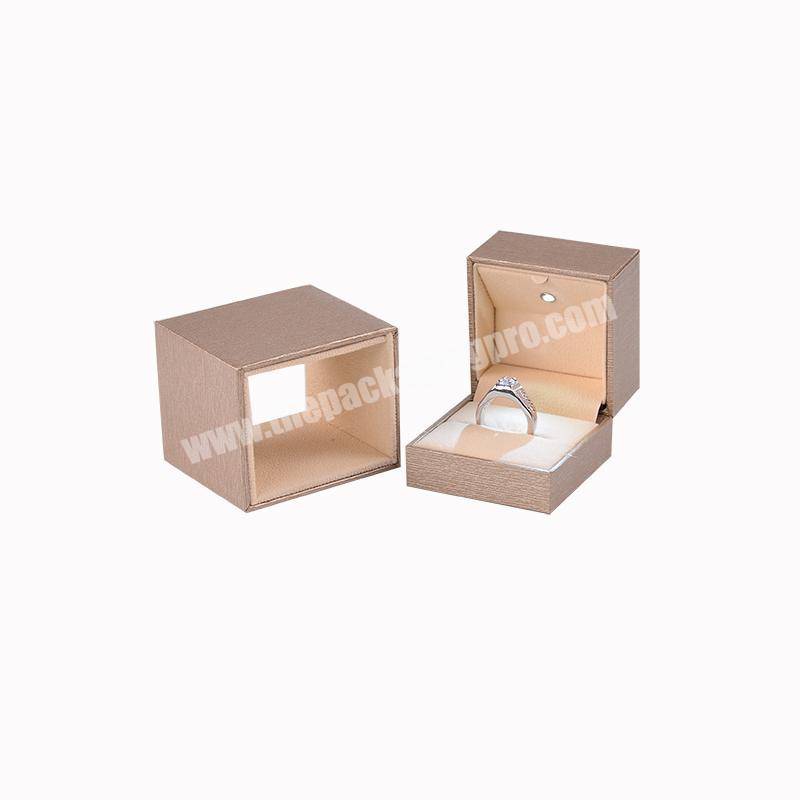 China factory luxury diamond ring boxes drawer pulls jewelry box