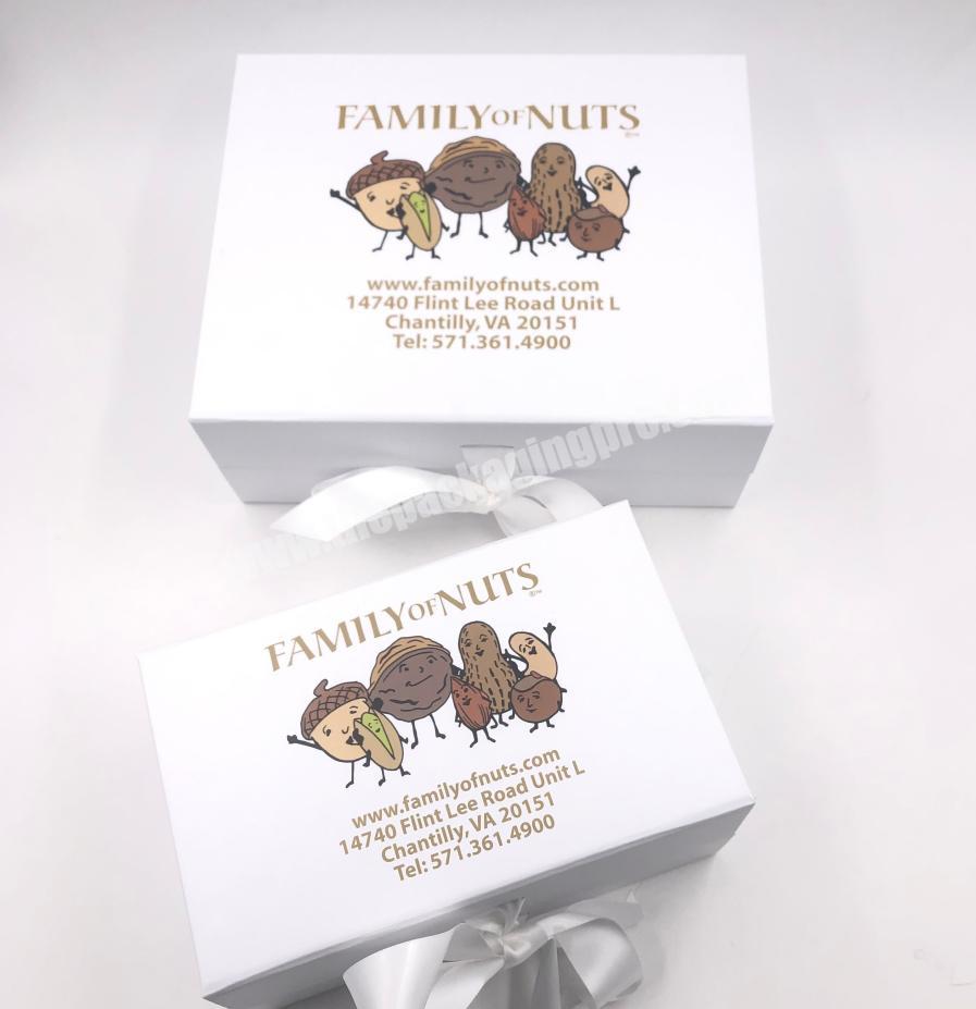 custom made food packaging box magnetic flap gift box
