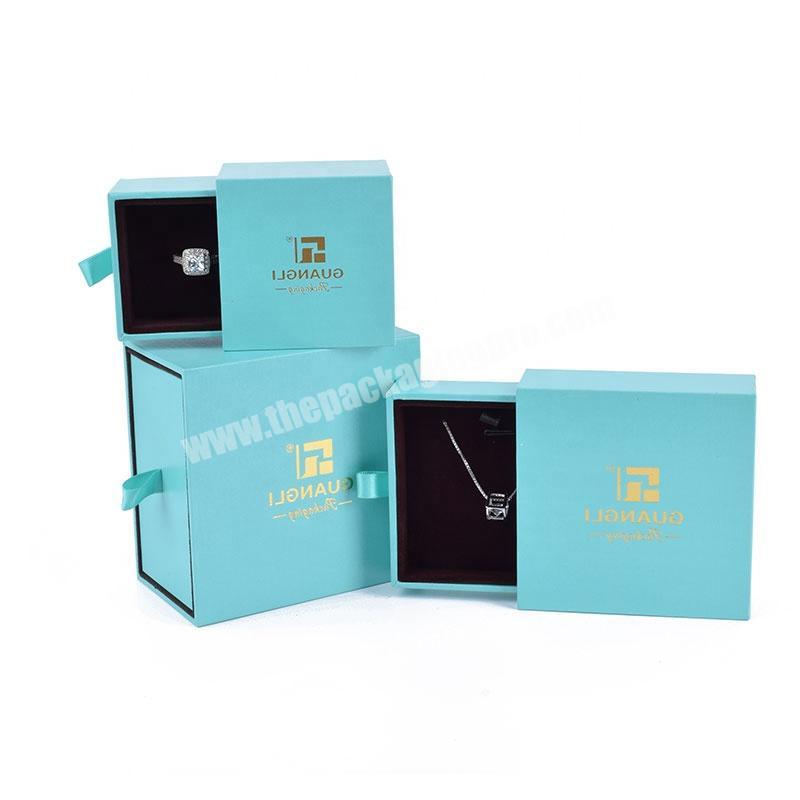 Jewelry Package Packing Custom Ring Box Packaging Jewellery Bracelet Necklace Case Earring Pendant