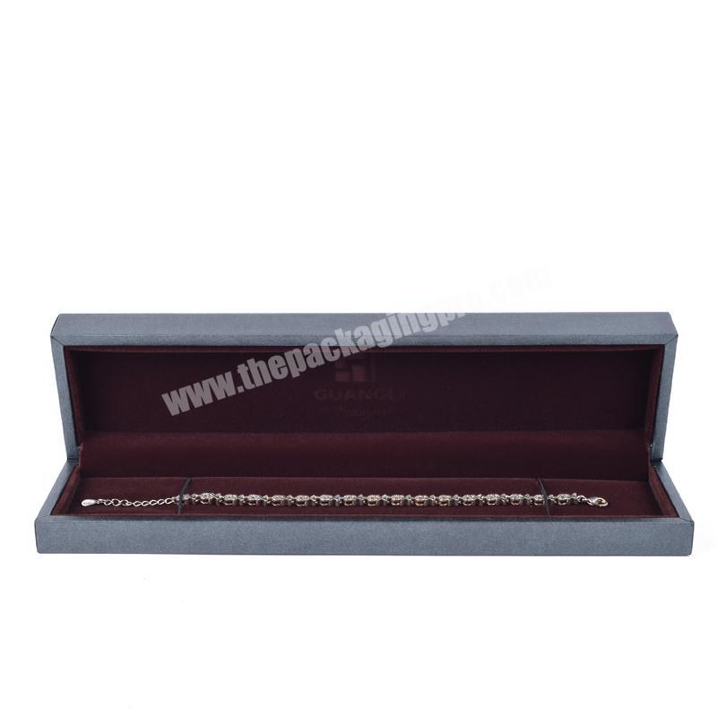 Custom Logo Printed  Chain Packaging Jewelry Box With Foil Hot Stamping