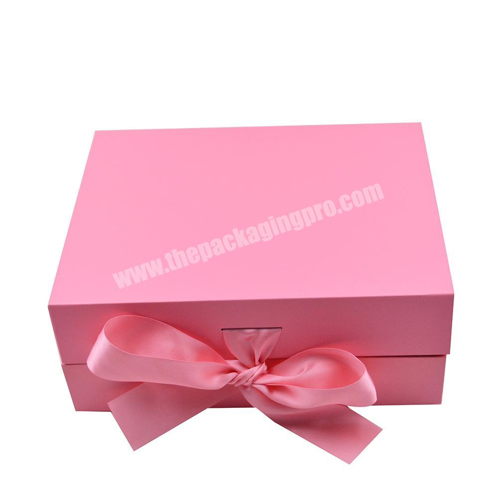 Wholesale Mooncake Box 2020 Foldable Box Paper Packaging Boxes Gift Box with Ribbon for Underwear Clothing Cosmetic Makeup