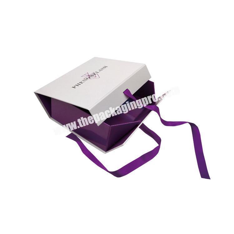 Custom luxury  foldable gift box wedding  dress gift box with delicate design