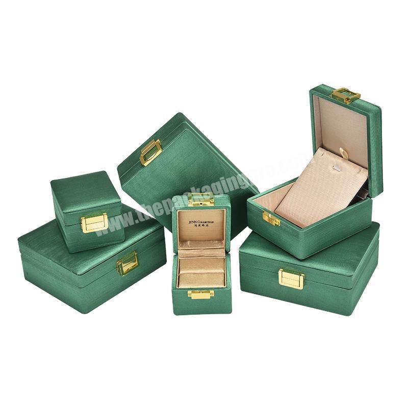 New style vintage jewelry box leather ring  jewelry packaging box with lock