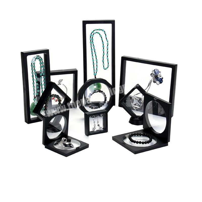 Wholesale ring earring bracelet pendant plastic display box jewelry