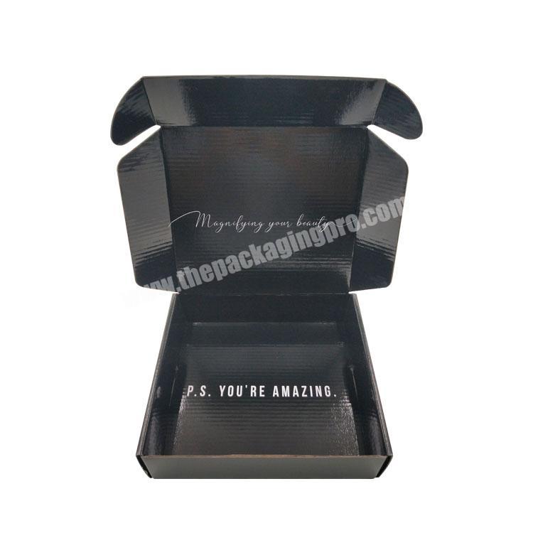 Customized cosmetic boxes black paper cardboard lipgloss packaging box for makeup