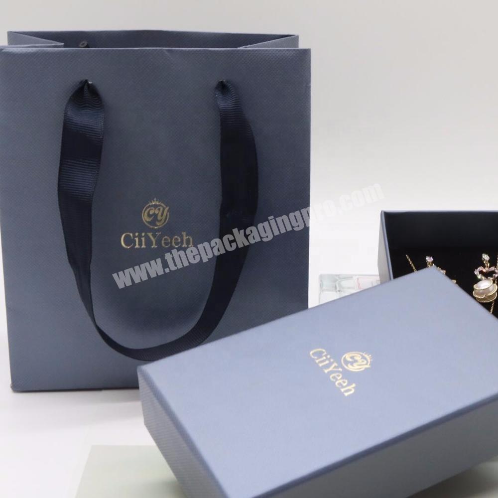 Wholesale jewelry packaging kraft paper bag with logo customized