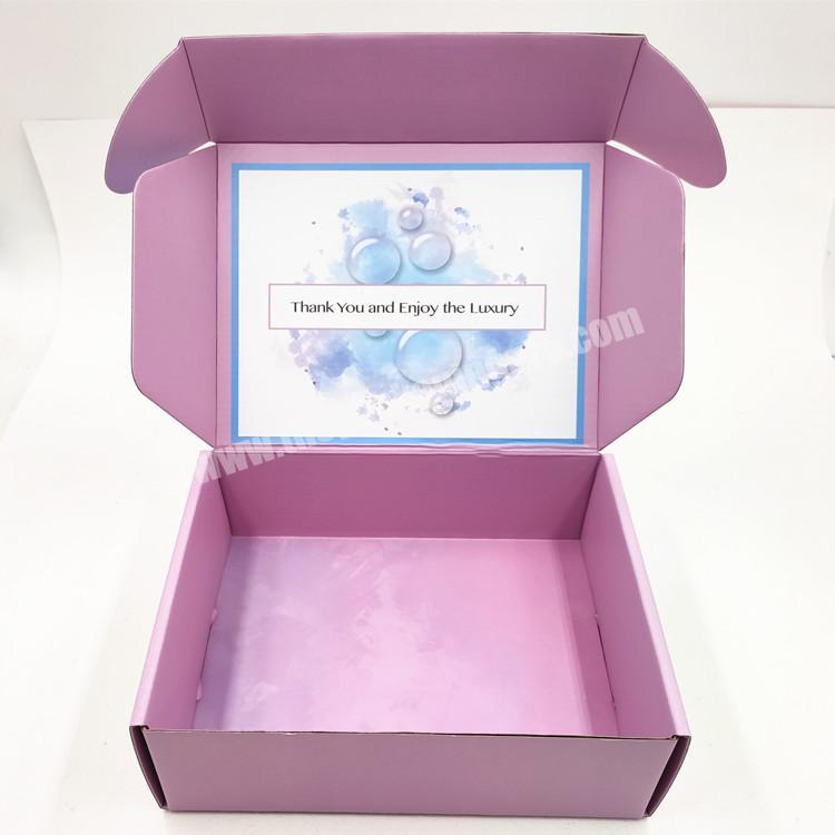 Custom cardboard mailer mailing box paper shipping packaging boxes with logo for jewelry