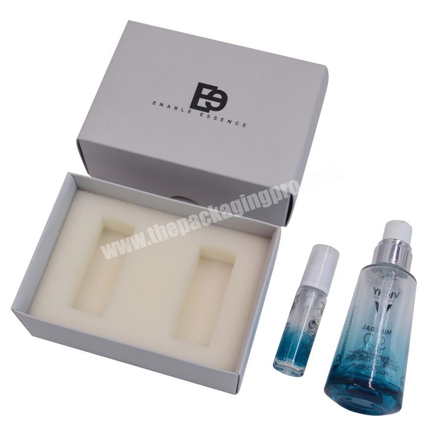 Custom beauty skin care products essential oils packaging box perfume gift box with foam insert