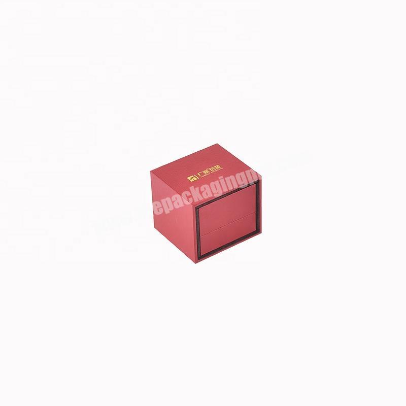 custom high-end hot stamping log jewelry paper box packaging