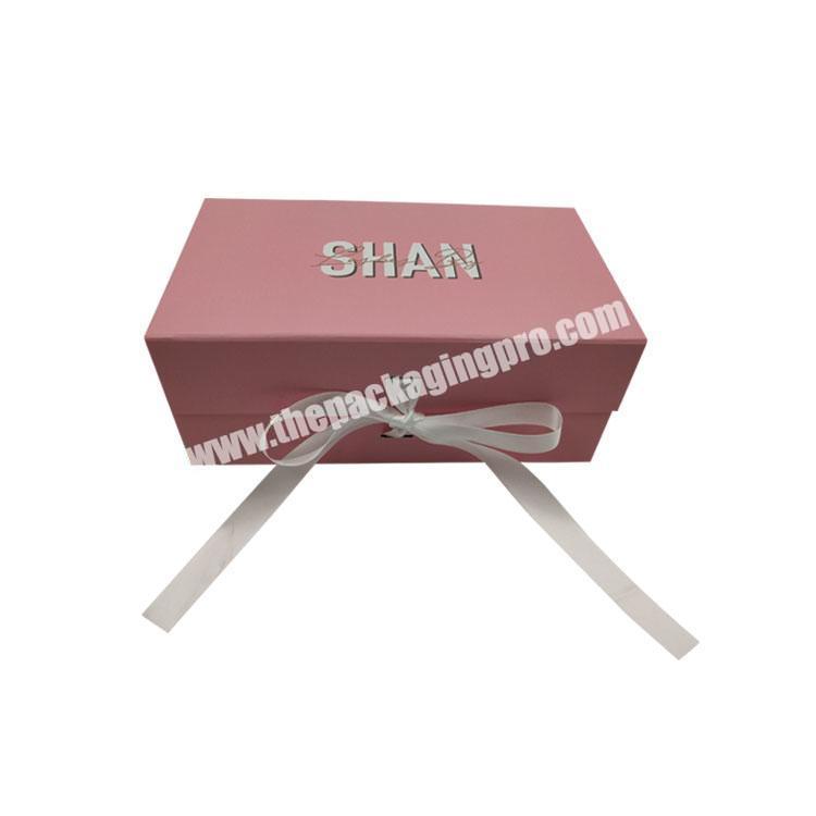 Luxury Custom Logo Rigid Cardboard Paper Magnetic Flat Folding Gift Box With Clothes Packaging Box For Shoes Storage Gift Boxes