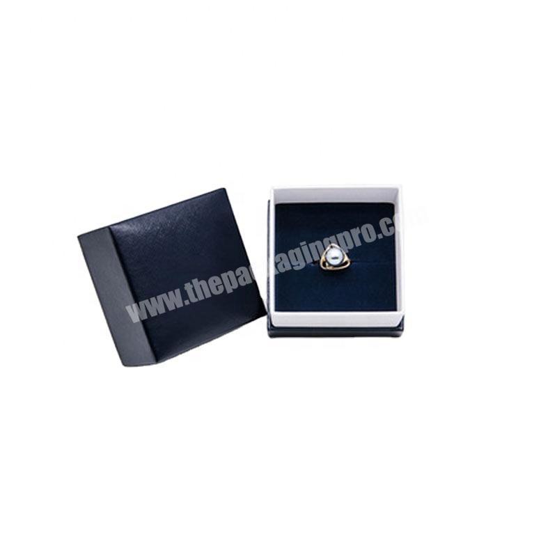 Wholesale custom logo gift packaging ring small paper jewelry boxes