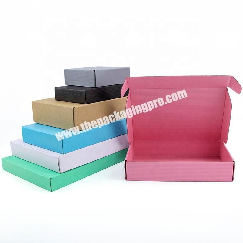 high quality fashion luxury gift flatable'kraft paper box packaging fancy paper