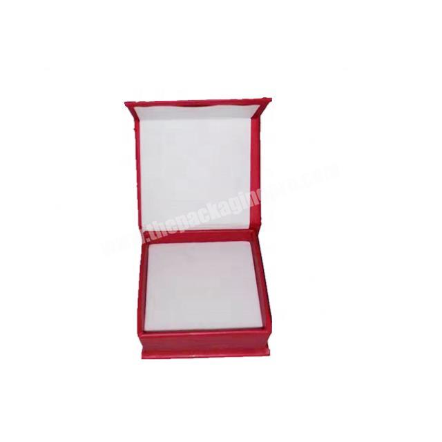 Red  small paper packaging boxes colored flip top magnetic closure  gift box for wedding