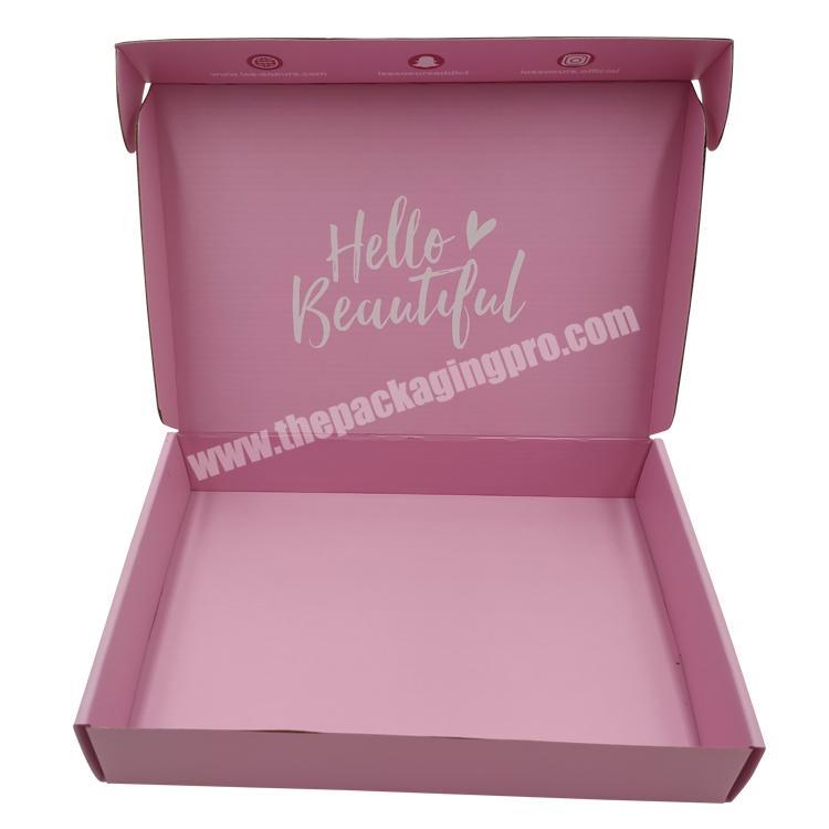 custom gold foiled logo shipping boxes lingerie packaging packing box