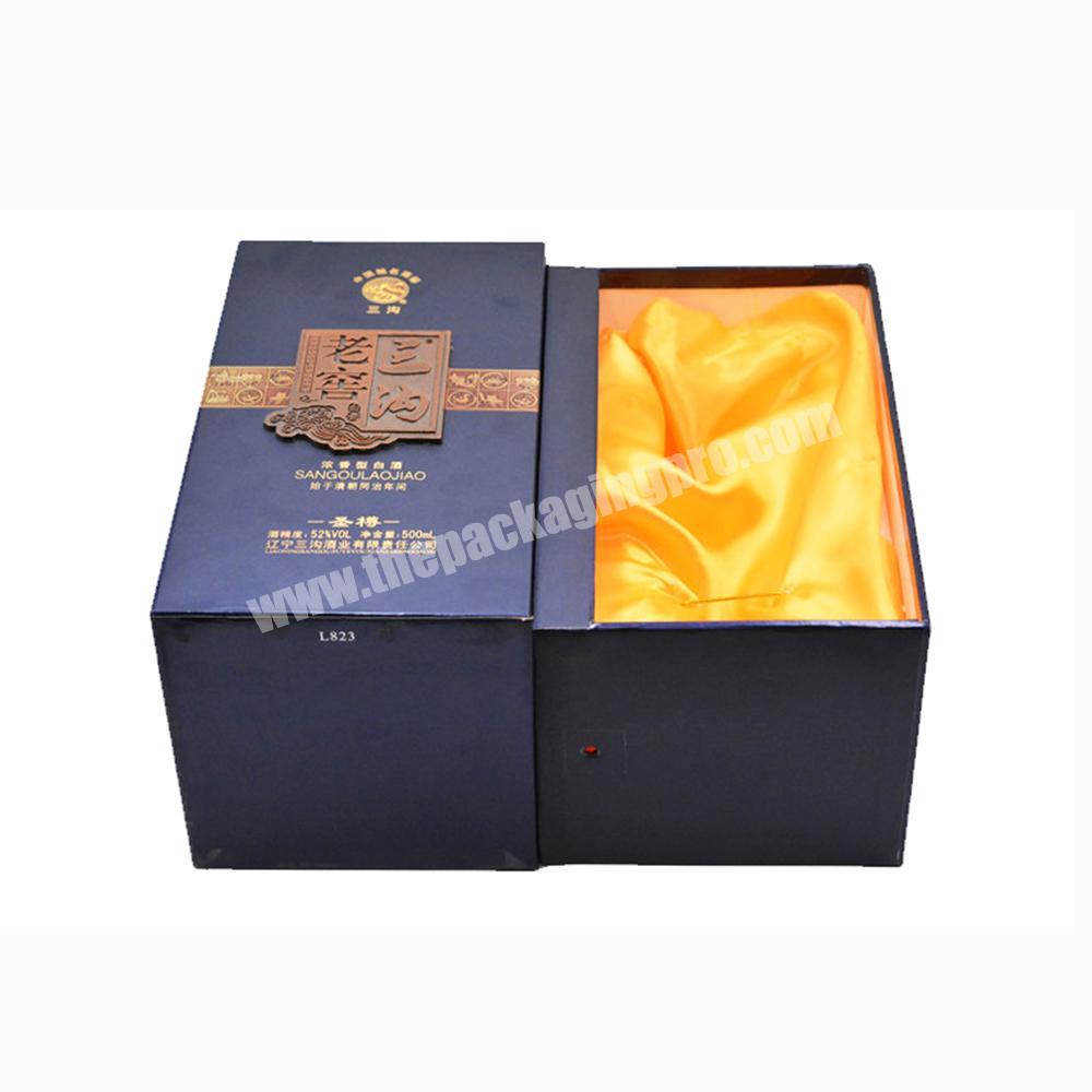 JINGLIN Hot Sale Small Paper Gift Boxes Wholesale 2 Piece Box Packaging With Ribbon For Cosmetic Makeup Perfume Necklace