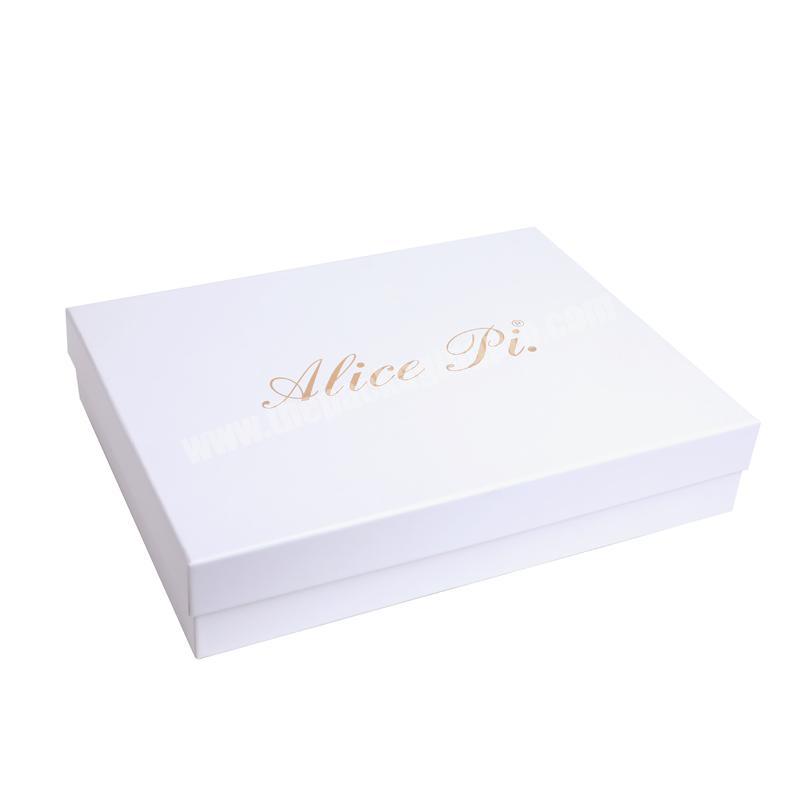 White wholesale popular gift storage packaging boxes with custom logo