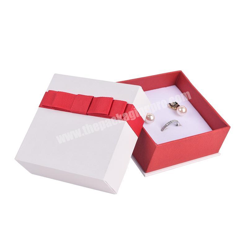 Hot selling cardboard jewelry packaging ring box logo