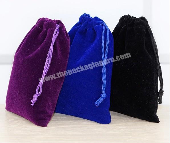 Factory Price customize velvet drawstring bag pouch packing bag for hair