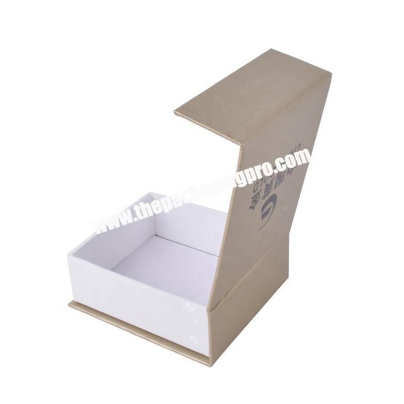 wholesale high quality big flat square cardboard paper box with magnetic closure