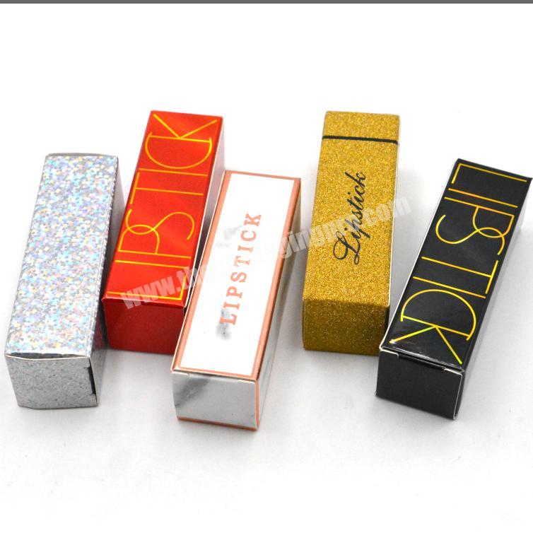 Wholesale High Quality Custom Printed Logo Small Lip gloss Packaging Paper Box For Lipstick Lip balm Cosmetic Paper Box Gift Box
