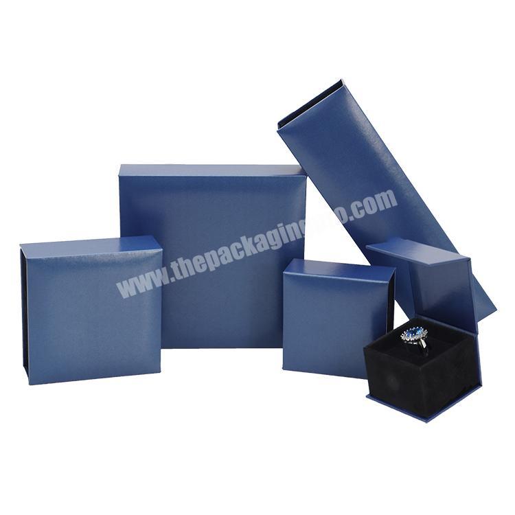 Cardboard jewellery packaging boxes folding recycled paper magnetic jewelry boxes