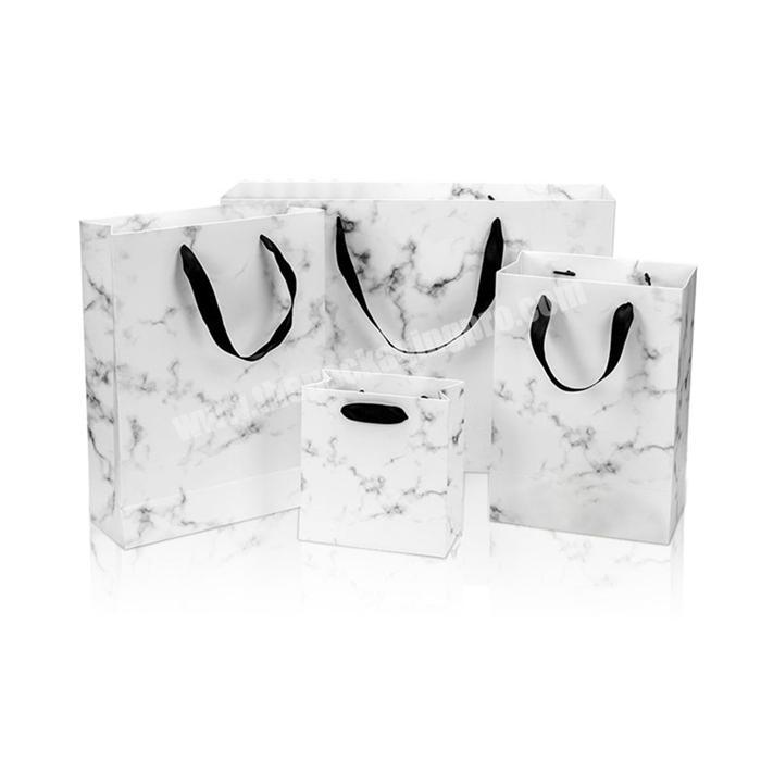 Wholesales Marble Printing Paper Bag for luxury packaging