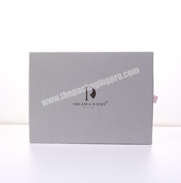 Elegant jewelry custom logo small gift packaging paper box in bulk