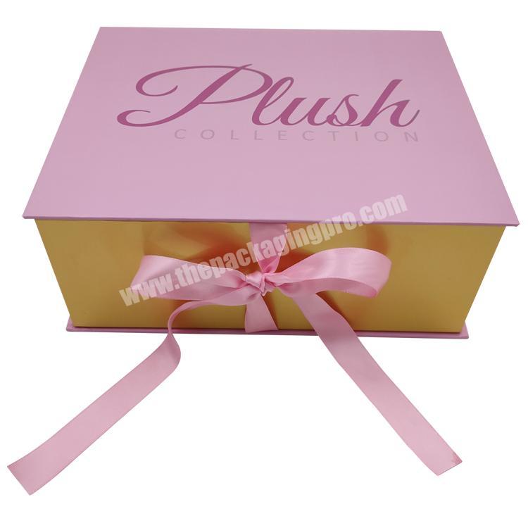 Luxury cardboard magnetic flap jewelry gift box packaging boxes custom logo