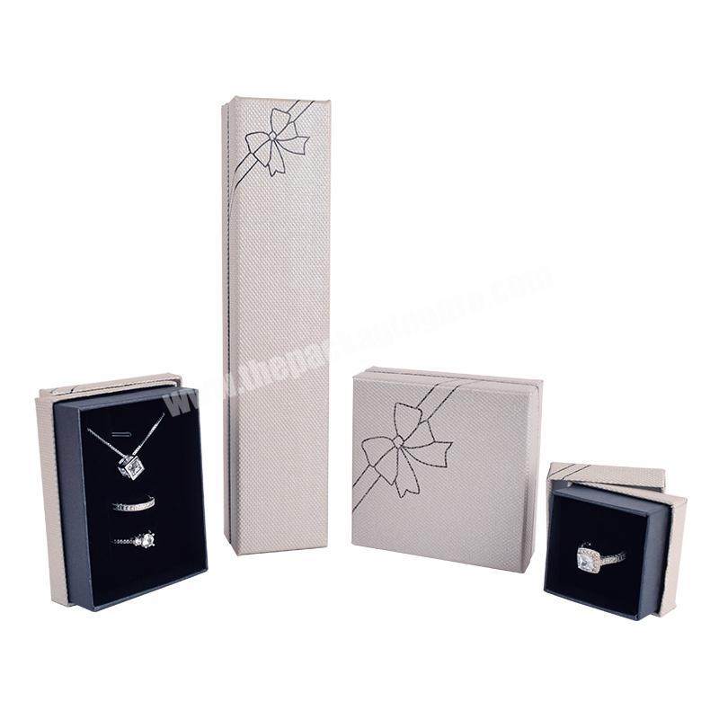 kraft paper jewelry box earring packing gift with logo