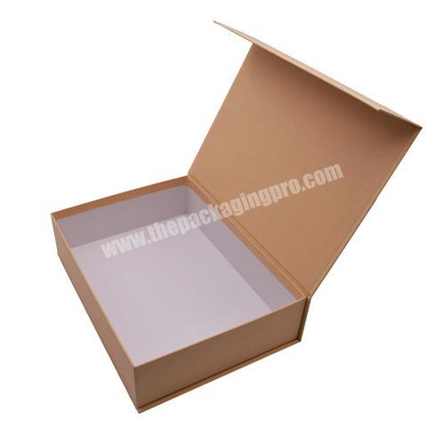 Wholesale Luxury Magnetic Packaging Cardboard Paper Carton Custom Logo With Shoes Clothes Packaging Cardboard Clamshell Gift Box