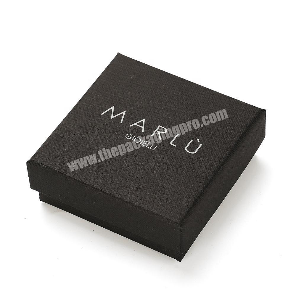 custom luxury small cardboard paper storage ring jewelry gift packaging box with foam inserts for wedding