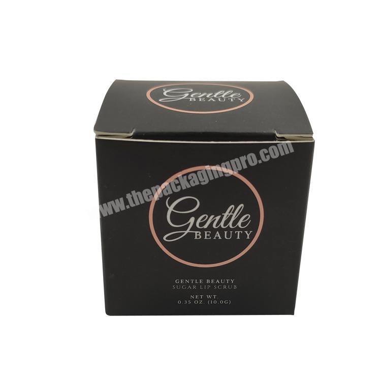 Skincare custom paper card box lip scrub packaging box for beauty