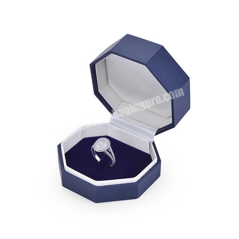 High quality rectangle women custom wedding ring jewelry box
