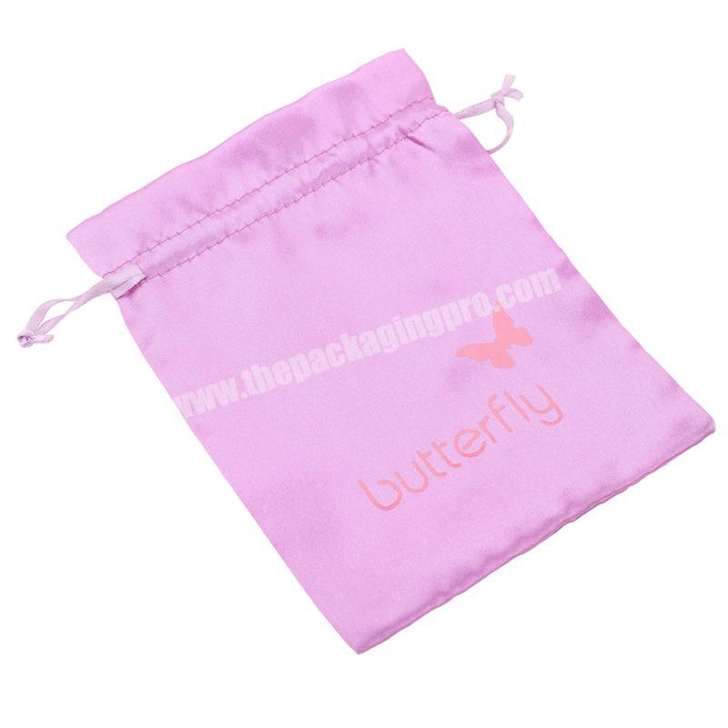 Pink bundles satin bags gift custom