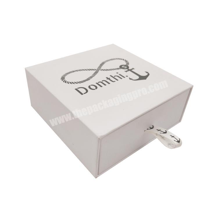 Custom luxury rigid slide drawer box packaging boxes