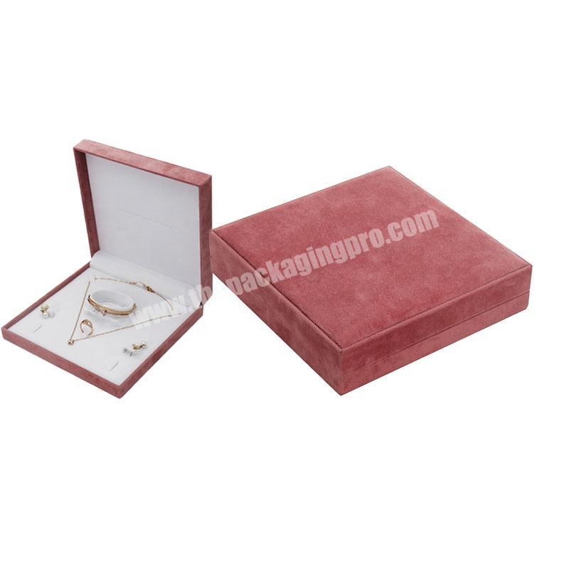 2020 luxury flannelette engagement ring great material folding plastic core decor wholesale velvet jewelry box