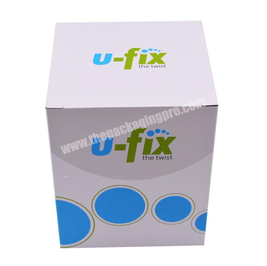 Custom corrugated top lid and base closure box paper packaging box