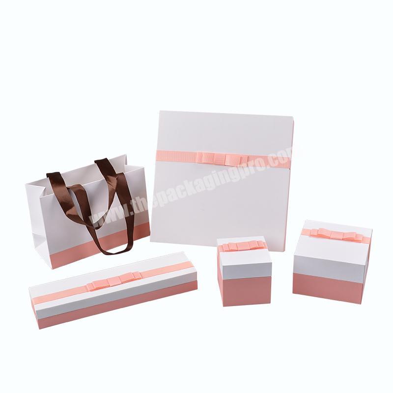 Top Seller Recycled Cardboard Paper Jewelry Gift Packaging Ribbon Box