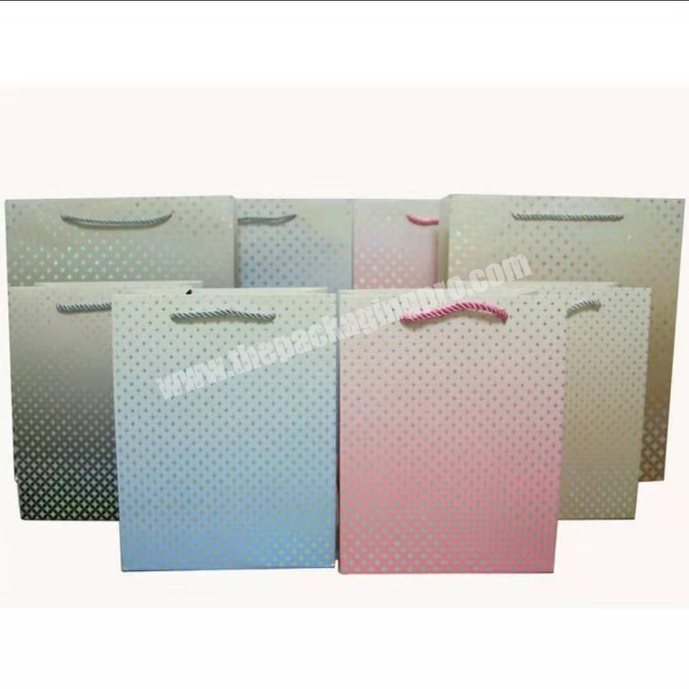 fashion valentine's day colorful gift paper bag for garment