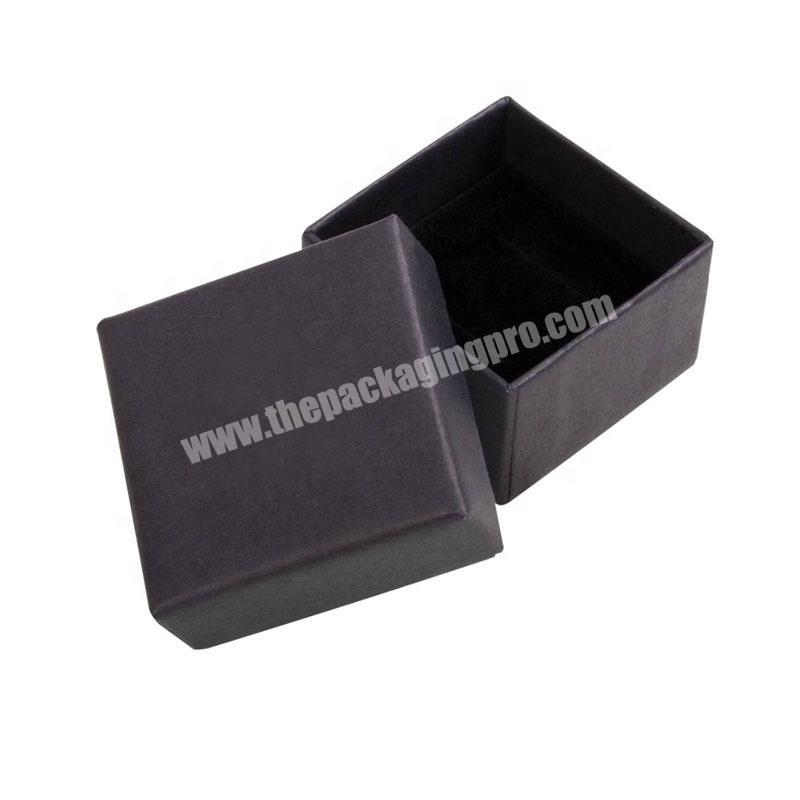 handmade custom paper jewelry box logo printed black cardboard cheap boxes hot sale paper box